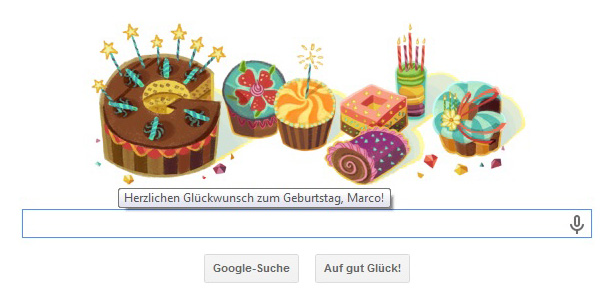Google Happy Birthday Marco Krage